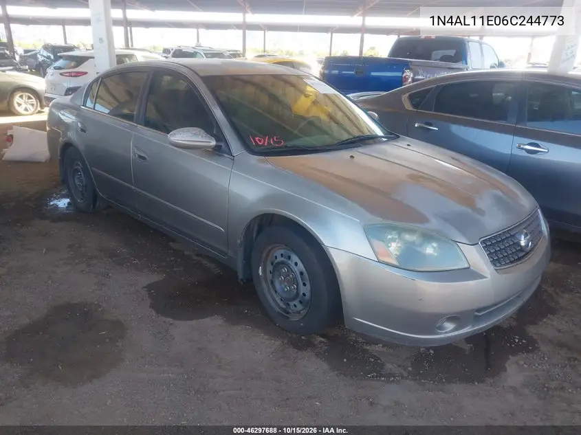 NISSAN ALTIMA 2006, VIN 1N4AL11E06C244773