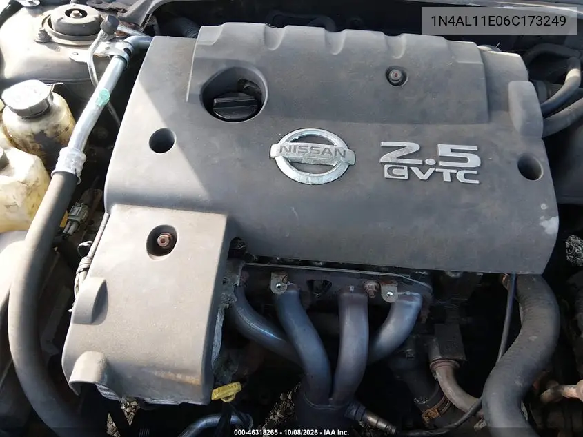 2006 NISSAN ALTIMA VIN 1N4AL11E06C173249 — фото 10