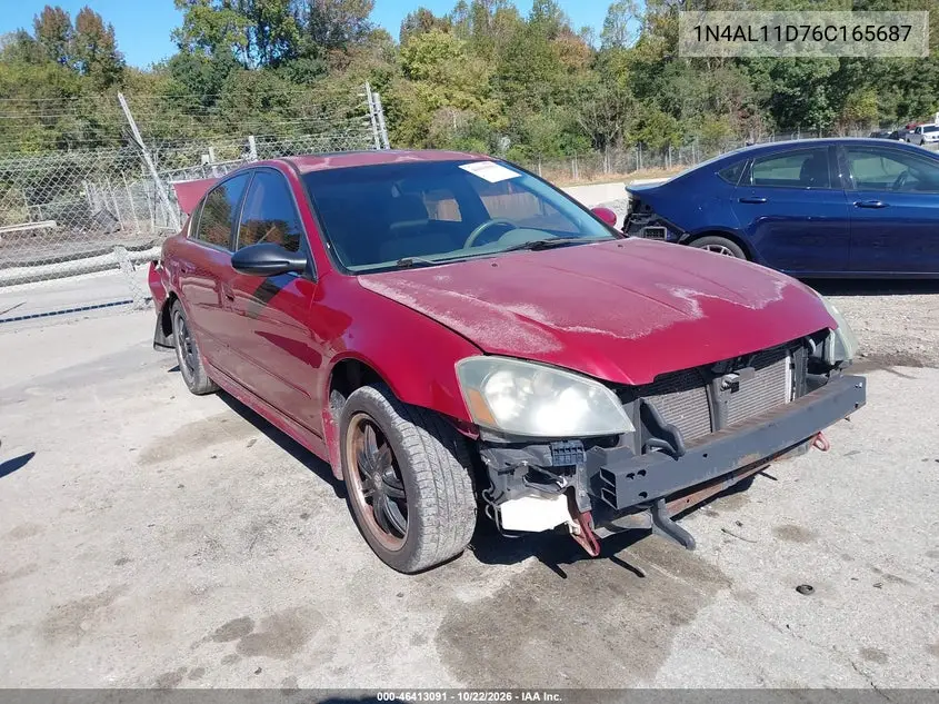 NISSAN ALTIMA 2006, VIN 1N4AL11D76C165687