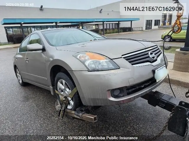 NISSAN ALTIMA 2007, VIN 1N4AL21E67C162909