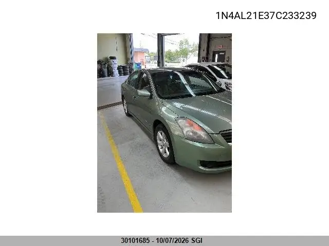 NISSAN ALTIMA 2007, VIN 1N4AL21E37C233239