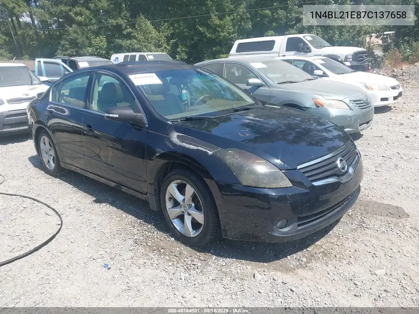 NISSAN ALTIMA 2007, VIN 1N4BL21E87C137658