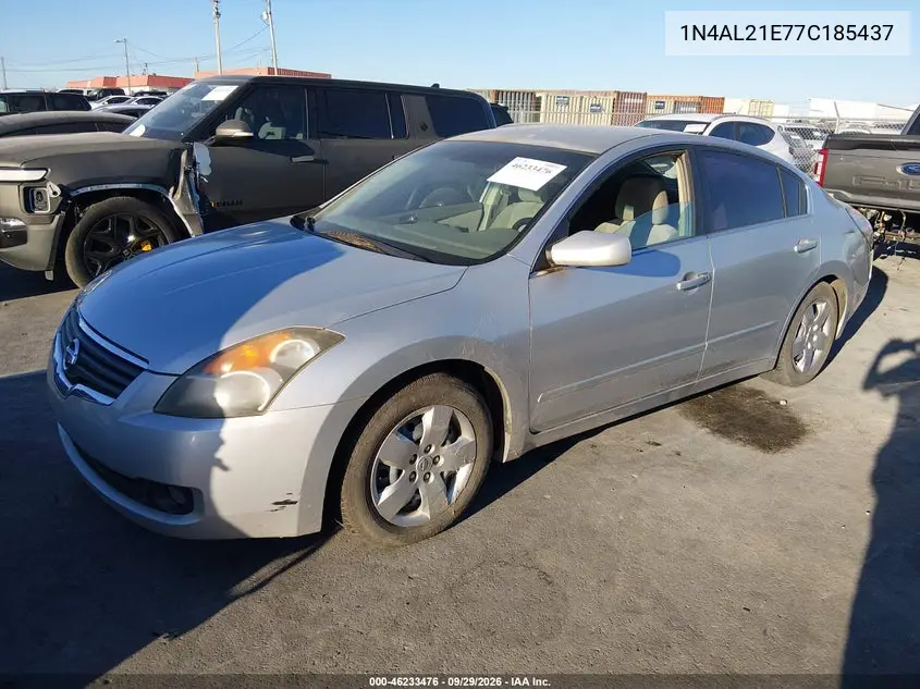 2007 NISSAN ALTIMA VIN 1N4AL21E77C185437 — фото 2