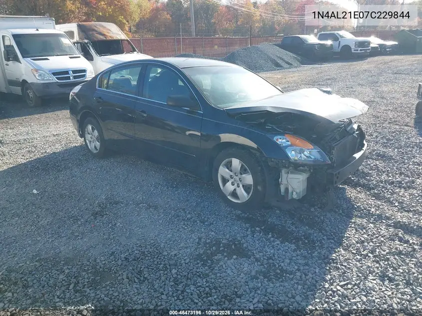 NISSAN ALTIMA 2007, VIN 1N4AL21E07C229844