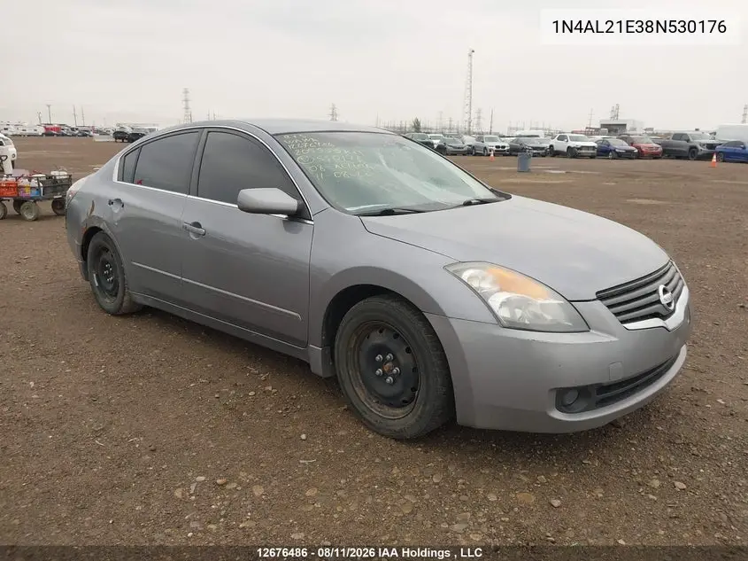 NISSAN ALTIMA 2008, VIN 1N4AL21E38N530176