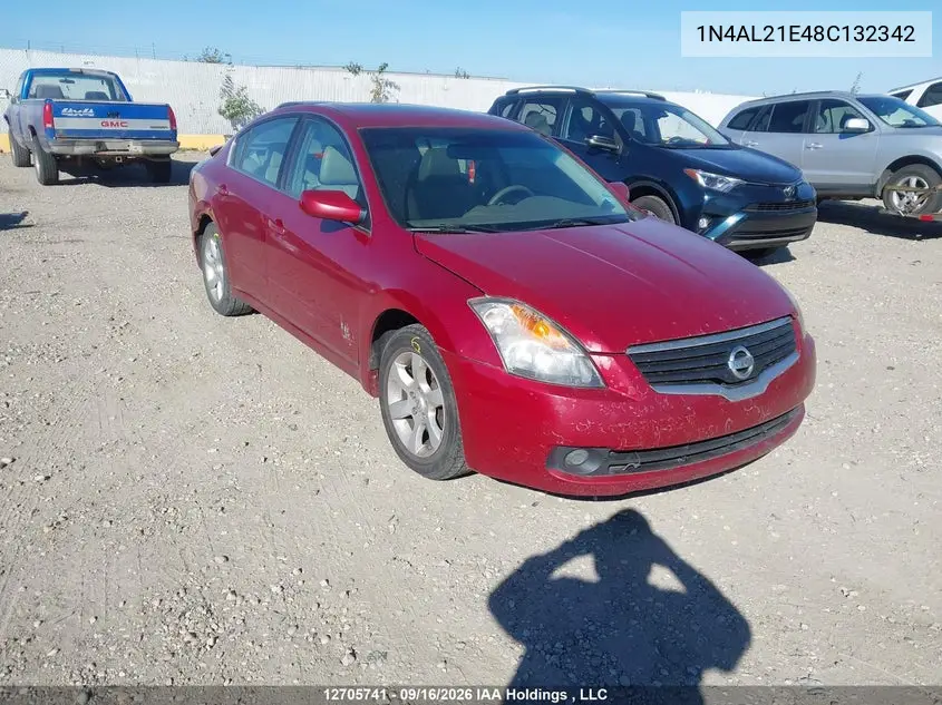 NISSAN ALTIMA 2008, VIN 1N4AL21E48C132342