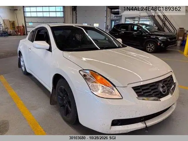 NISSAN ALTIMA 2008, VIN 1N4AL24E48C189362