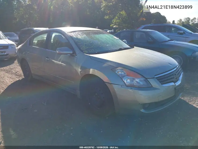 NISSAN ALTIMA 2008, VIN 1N4AL21E18N423899