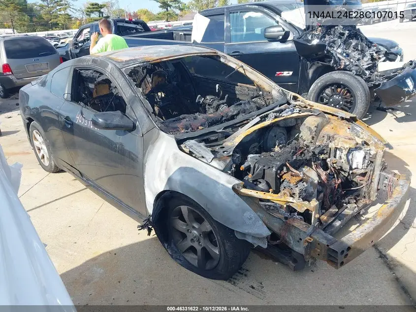 NISSAN ALTIMA 2008, VIN 1N4AL24E28C107015