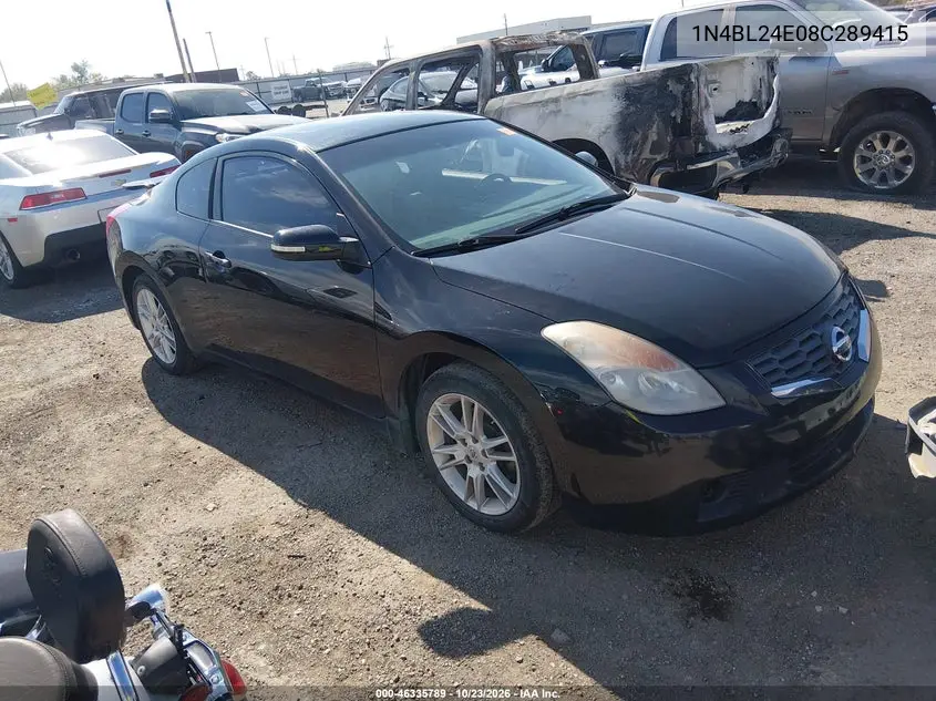 NISSAN ALTIMA 2008, VIN 1N4BL24E08C289415