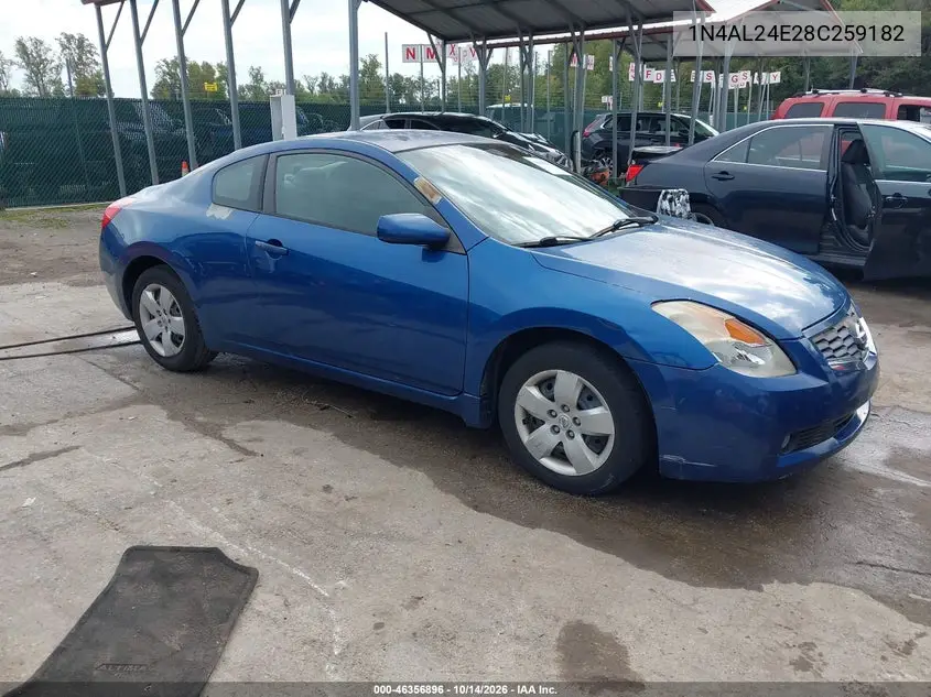 NISSAN ALTIMA 2008, VIN 1N4AL24E28C259182