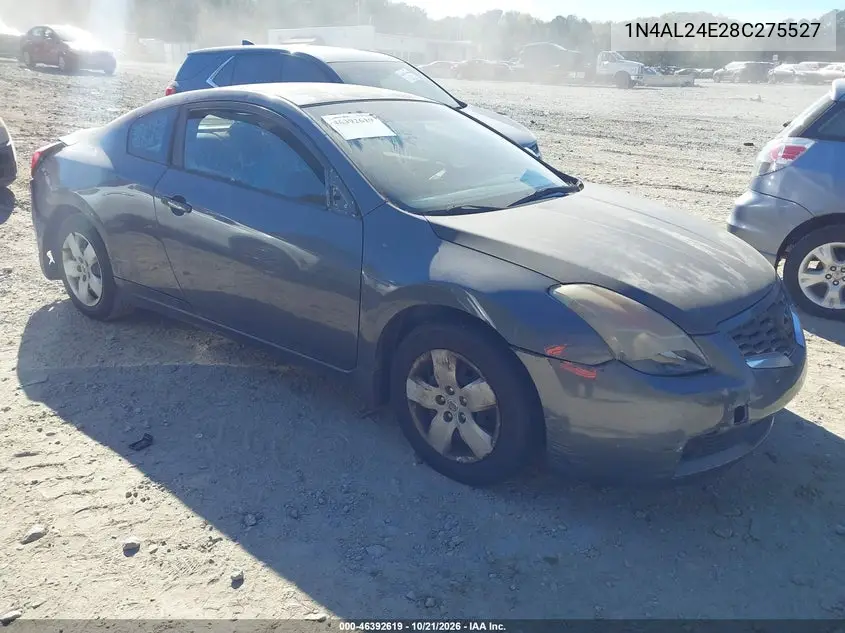 NISSAN ALTIMA 2008, VIN 1N4AL24E28C275527