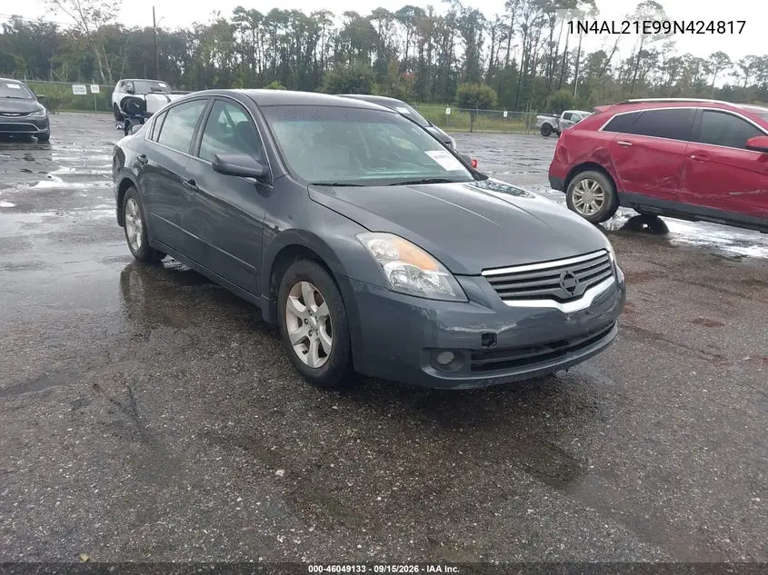 NISSAN ALTIMA 2009, VIN 1N4AL21E99N424817