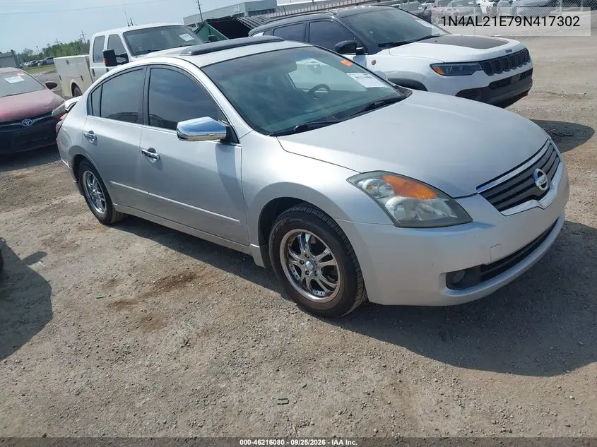 NISSAN ALTIMA 2009, VIN 1N4AL21E79N417302