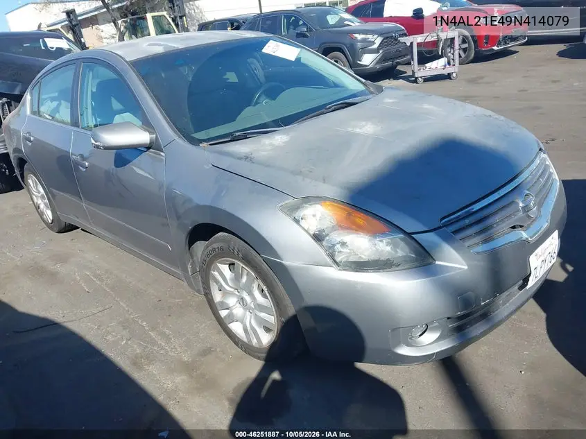 NISSAN ALTIMA 2009, VIN 1N4AL21E49N414079