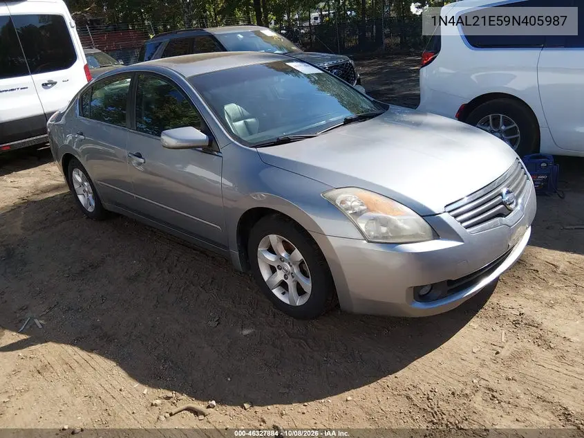 NISSAN ALTIMA 2009, VIN 1N4AL21E59N405987