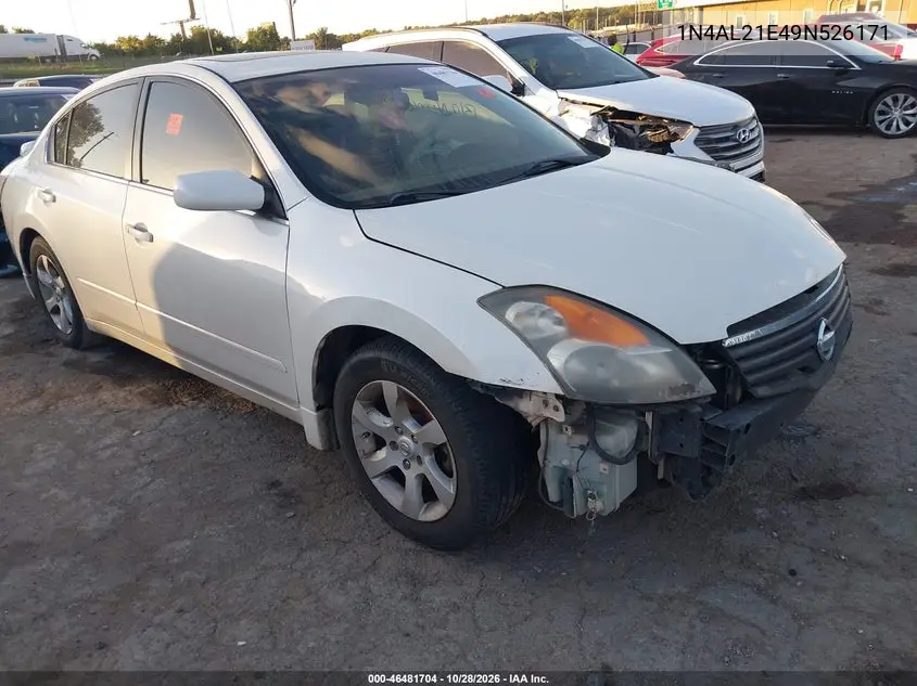 NISSAN ALTIMA 2009, VIN 1N4AL21E49N526171