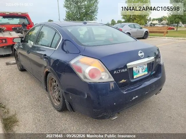 2010 NISSAN ALTIMA VIN 1N4AL2AP4AC105598 — фото 3