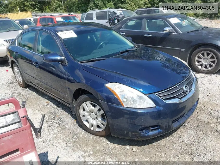 NISSAN ALTIMA 2010, VIN 1N4AL2AP2AN504305