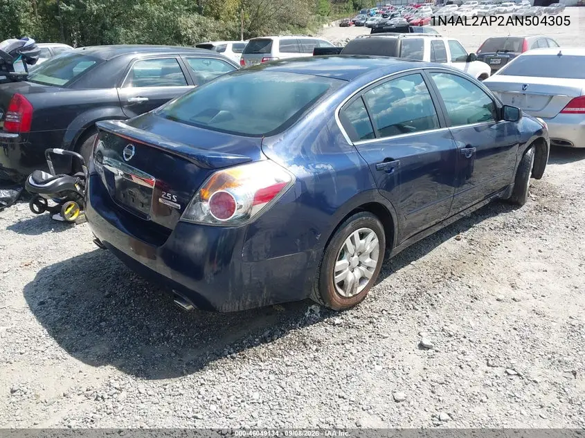 2010 NISSAN ALTIMA VIN 1N4AL2AP2AN504305 — фото 4