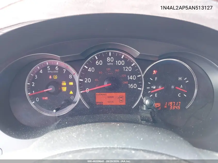 2010 NISSAN ALTIMA VIN 1N4AL2AP5AN513127 — фото 7