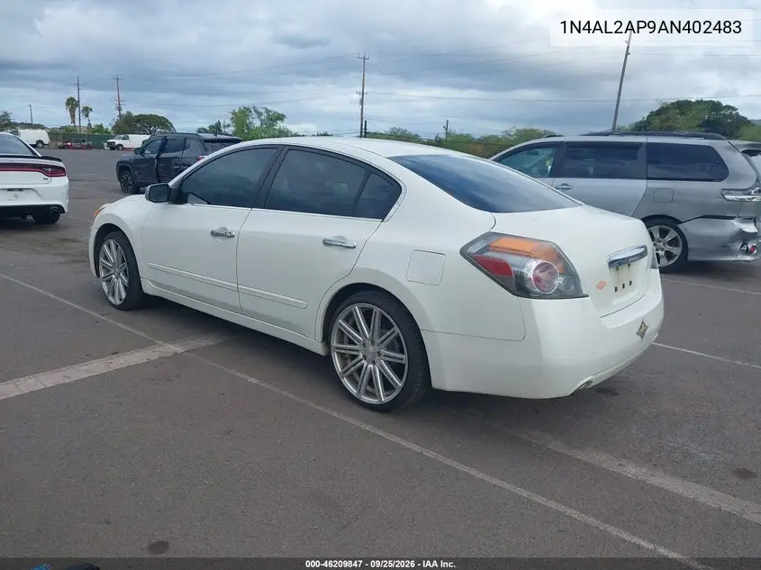 2010 NISSAN ALTIMA VIN 1N4AL2AP9AN402483 — фото 3