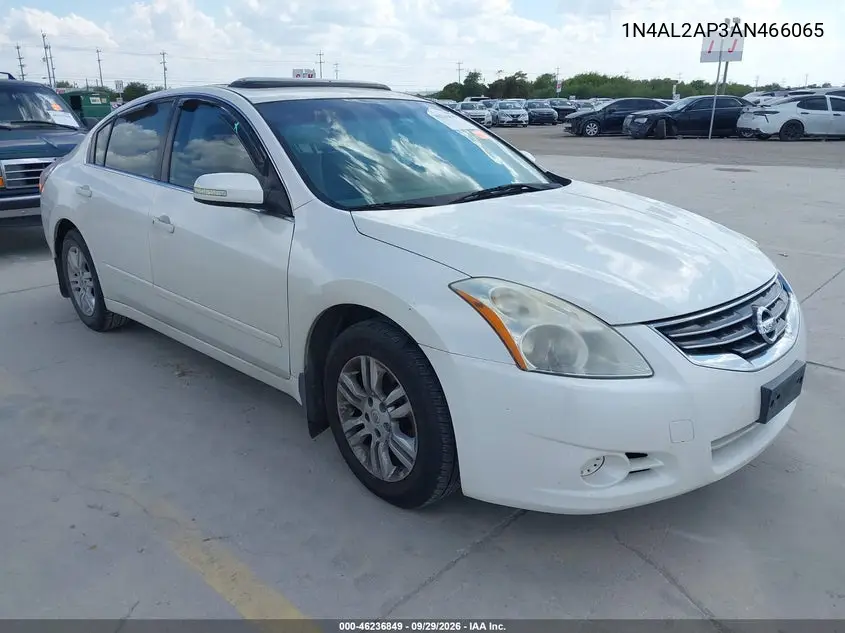 NISSAN ALTIMA 2010, VIN 1N4AL2AP3AN466065