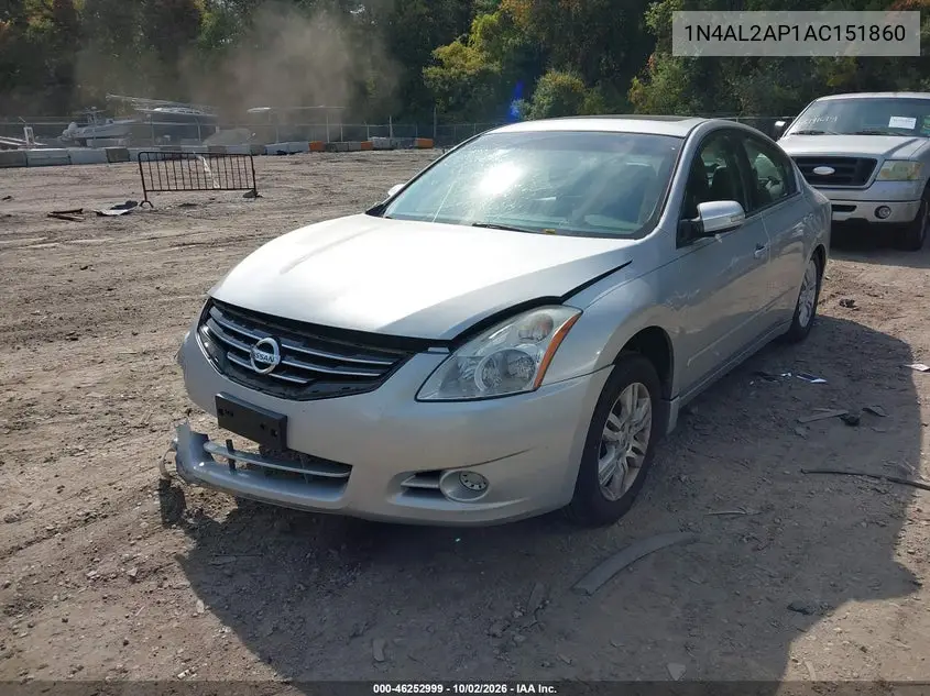 2010 NISSAN ALTIMA VIN 1N4AL2AP1AC151860 — фото 2