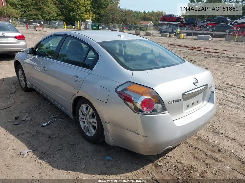 2010 NISSAN ALTIMA VIN 1N4AL2AP1AC151860 — фото 3