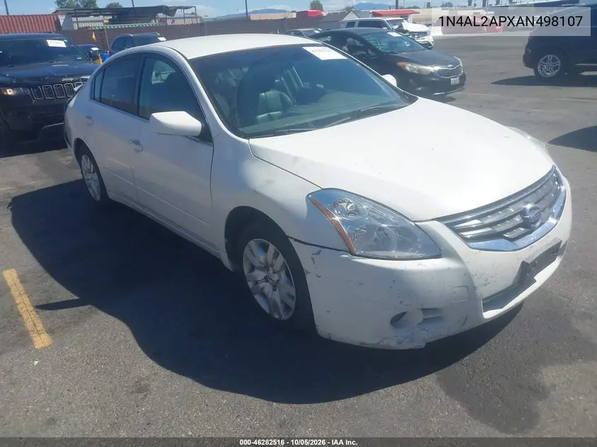 NISSAN ALTIMA 2010, VIN 1N4AL2APXAN498107