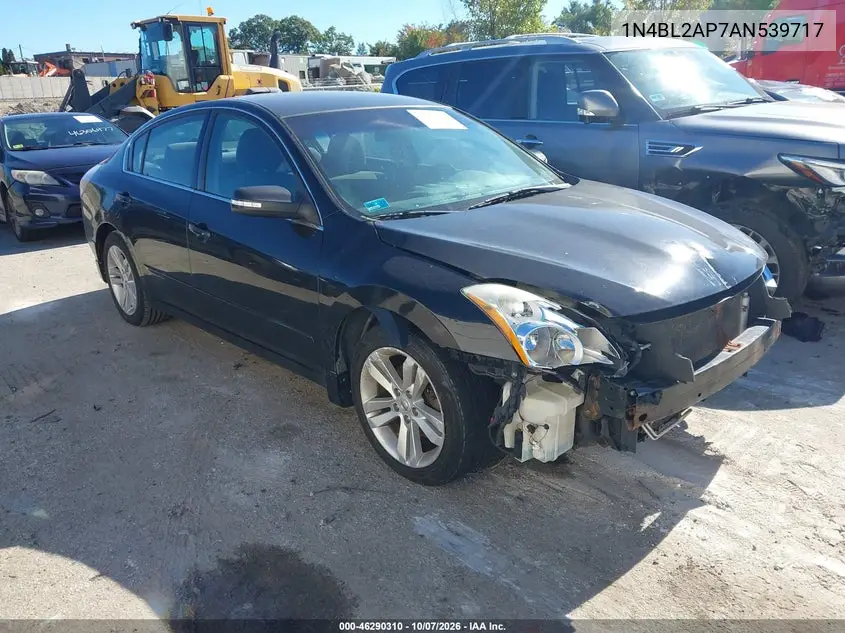 NISSAN ALTIMA 2010, VIN 1N4BL2AP7AN539717