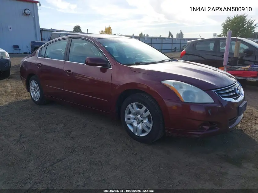 NISSAN ALTIMA 2010, VIN 1N4AL2APXAN500910