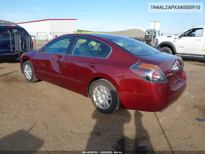 2010 NISSAN ALTIMA VIN 1N4AL2APXAN500910 — фото 3