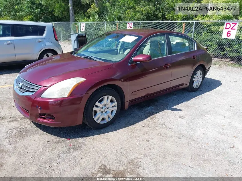 2010 NISSAN ALTIMA VIN 1N4AL2AP6AN543477 — фото 2