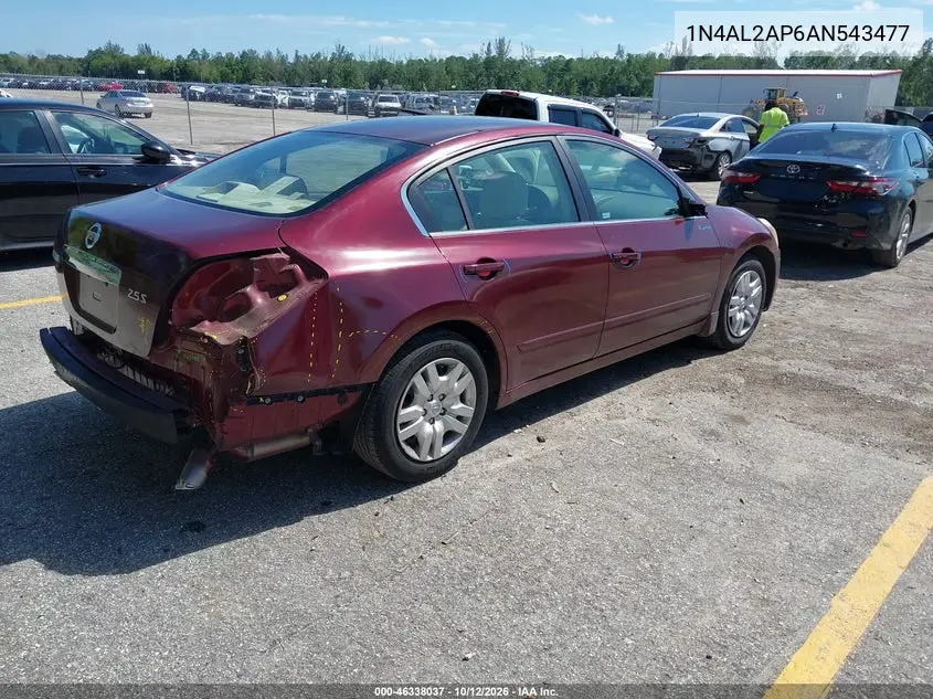 2010 NISSAN ALTIMA VIN 1N4AL2AP6AN543477 — фото 4