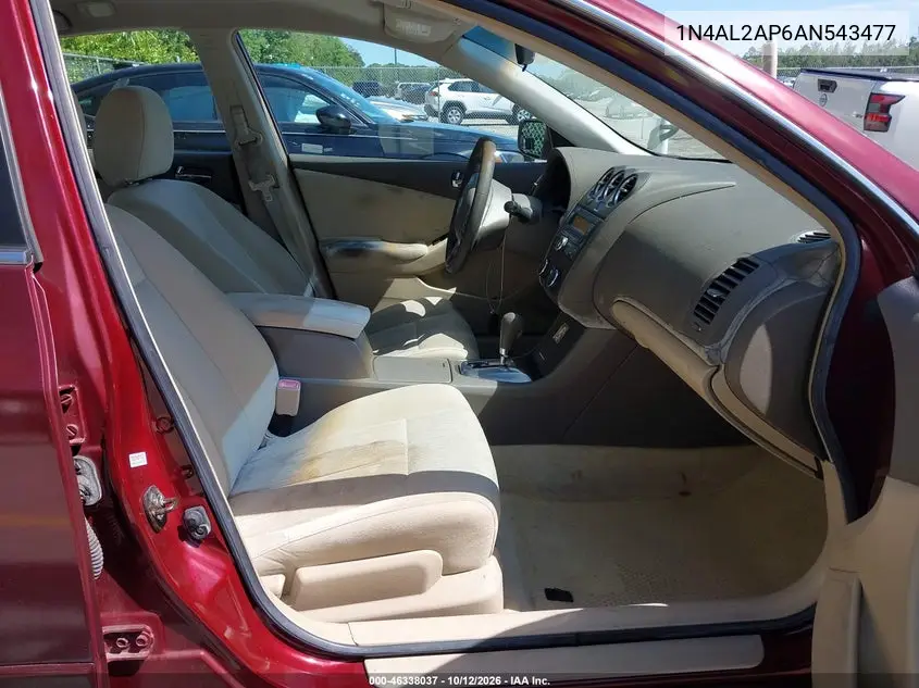 2010 NISSAN ALTIMA VIN 1N4AL2AP6AN543477 — фото 5