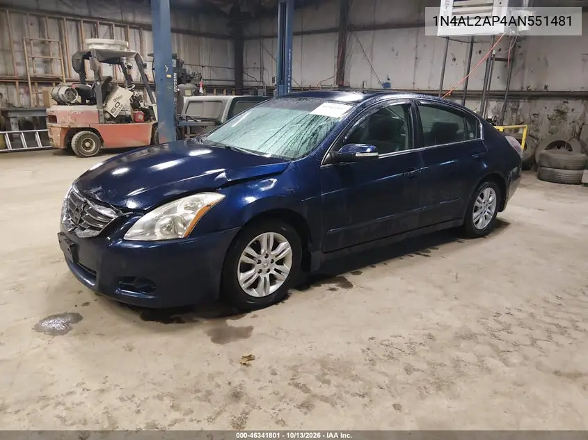 2010 NISSAN ALTIMA VIN 1N4AL2AP4AN551481 — фото 2
