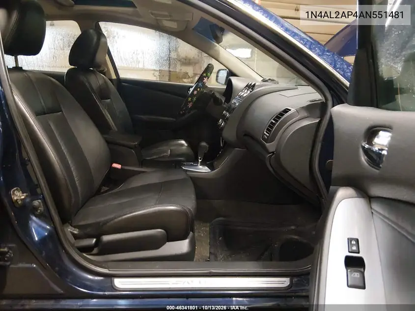 2010 NISSAN ALTIMA VIN 1N4AL2AP4AN551481 — фото 5