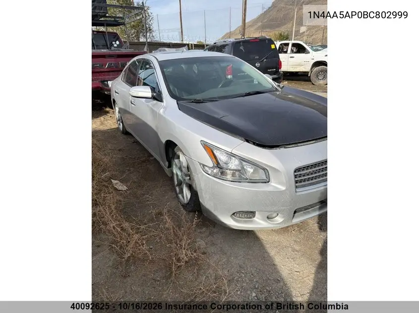 NISSAN ALTIMA 2011, VIN 1N4AA5AP0BC802999