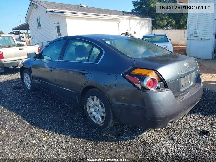 2011 NISSAN ALTIMA VIN 1N4AL2AP1BC102000 — фото 3