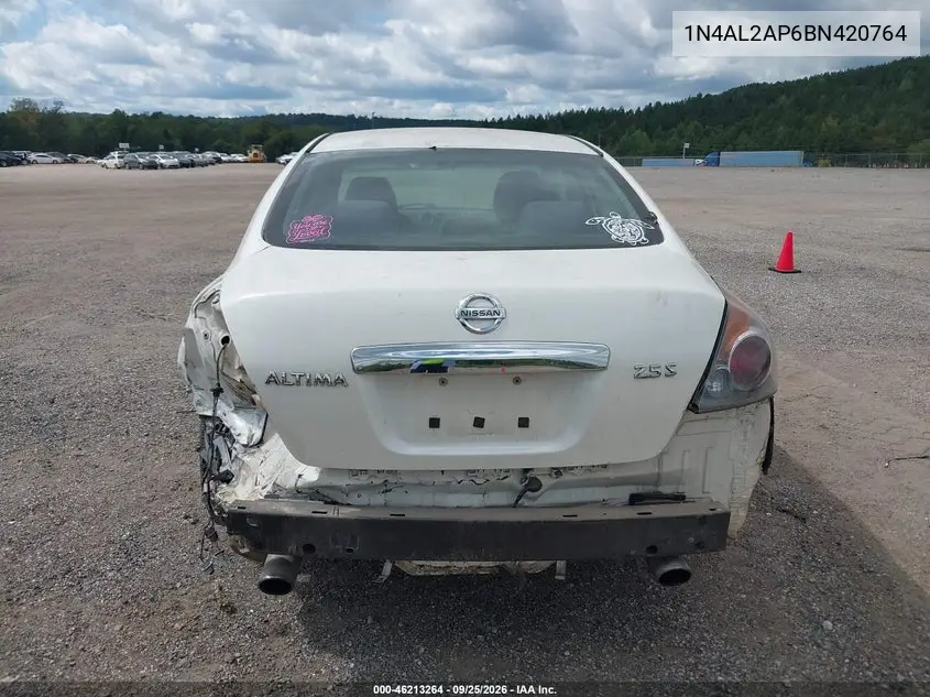 2011 NISSAN ALTIMA VIN 1N4AL2AP6BN420764 — фото 6