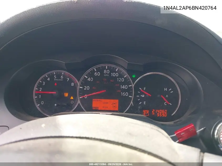 2011 NISSAN ALTIMA VIN 1N4AL2AP6BN420764 — фото 7