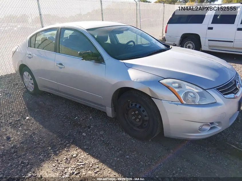 NISSAN ALTIMA 2011, VIN 1N4AL2APXBC152555