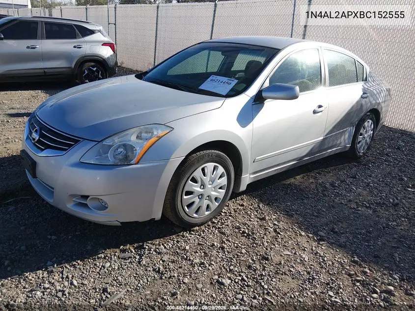 2011 NISSAN ALTIMA VIN 1N4AL2APXBC152555 — фото 2
