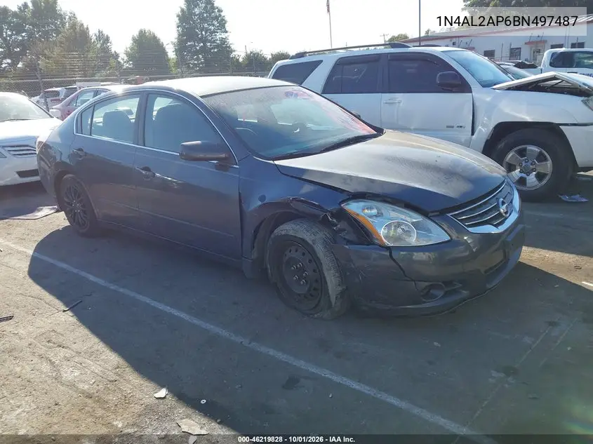 NISSAN ALTIMA 2011, VIN 1N4AL2AP6BN497487