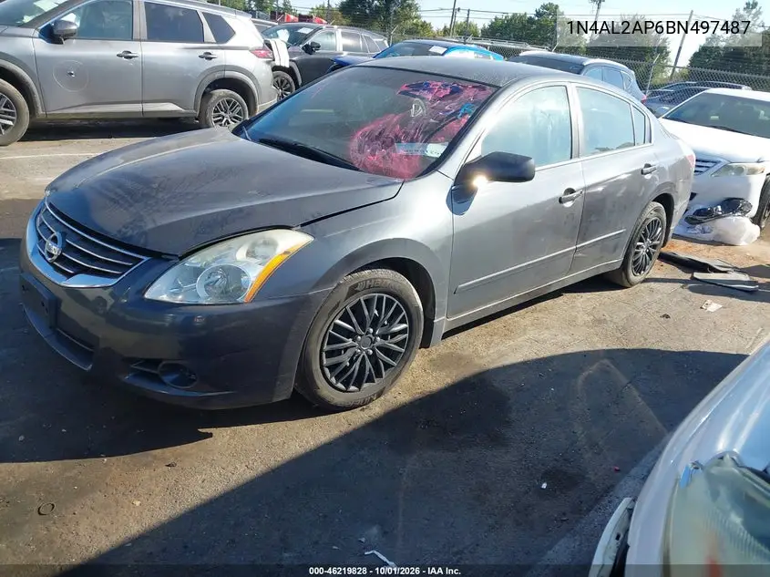 2011 NISSAN ALTIMA VIN 1N4AL2AP6BN497487 — фото 2