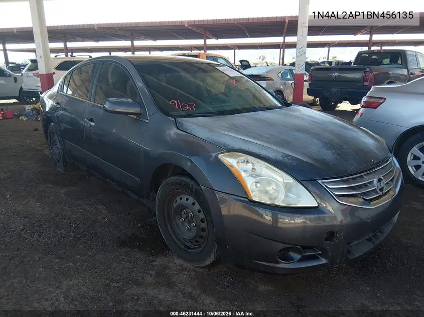 NISSAN ALTIMA 2011, VIN 1N4AL2AP1BN456135