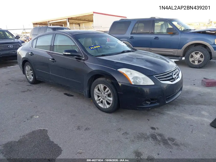NISSAN ALTIMA 2011, VIN 1N4AL2AP2BN439201