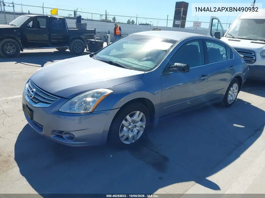 2011 NISSAN ALTIMA VIN 1N4AL2APXBN490932 — фото 2