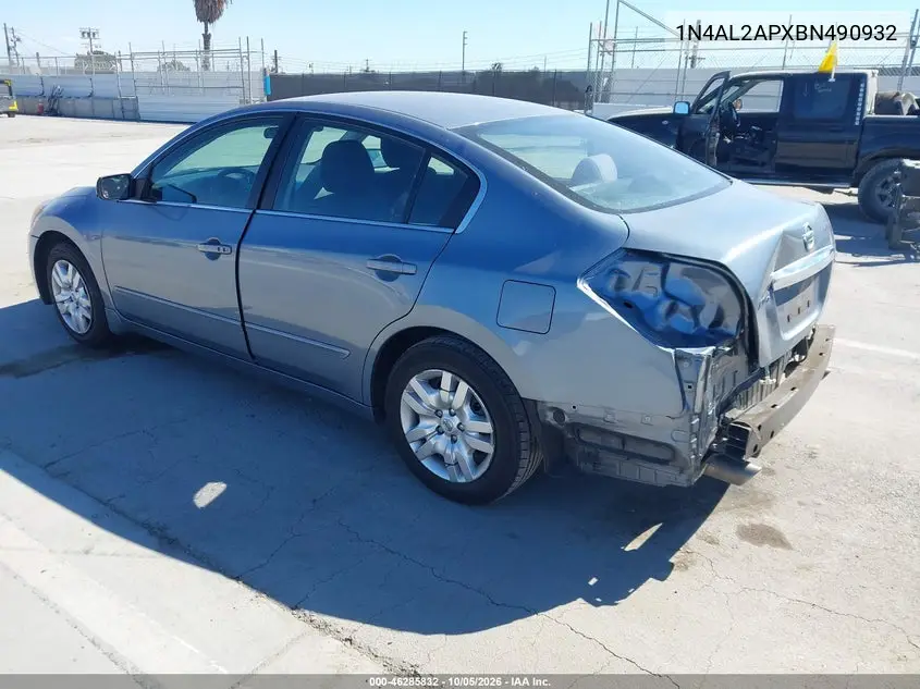 2011 NISSAN ALTIMA VIN 1N4AL2APXBN490932 — фото 3